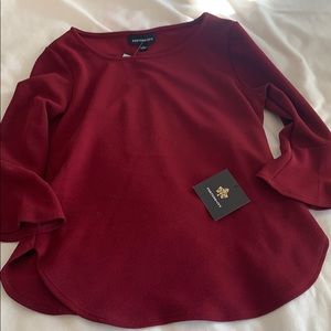 NWTO Maroon Fortune and Ivy Blouse